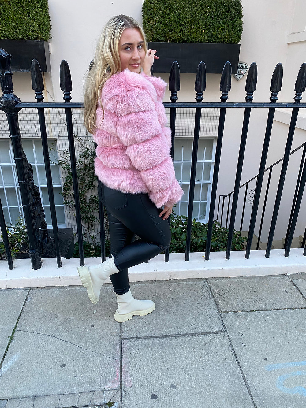 Mauve Pink 5-Row Coat