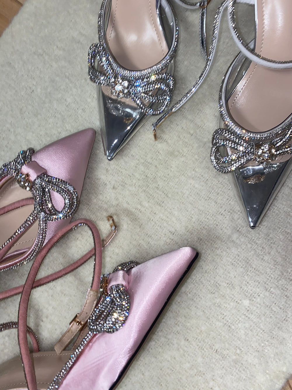 Pink Cinderella Bow Heels