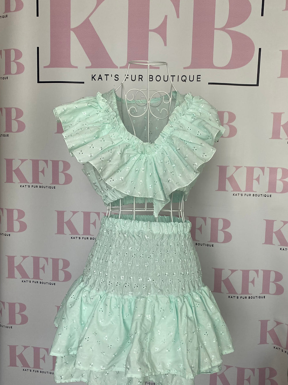 Mint Rara Skirt Set