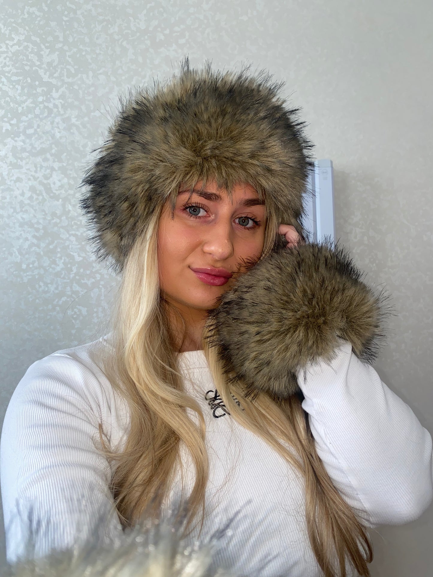 Russian Fur Headband and Sleeves Set