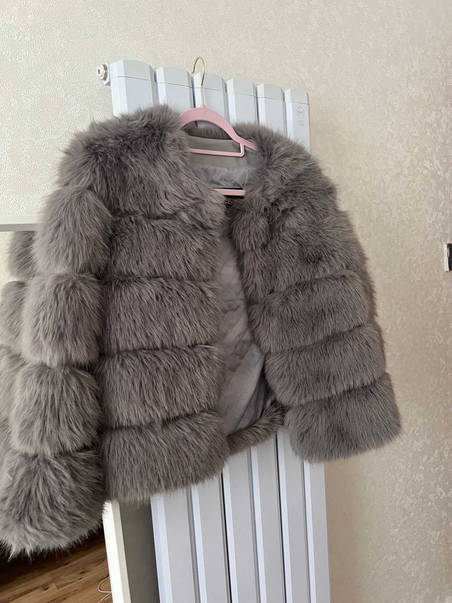 Light Grey 5-Row Coat Size UK 8-10