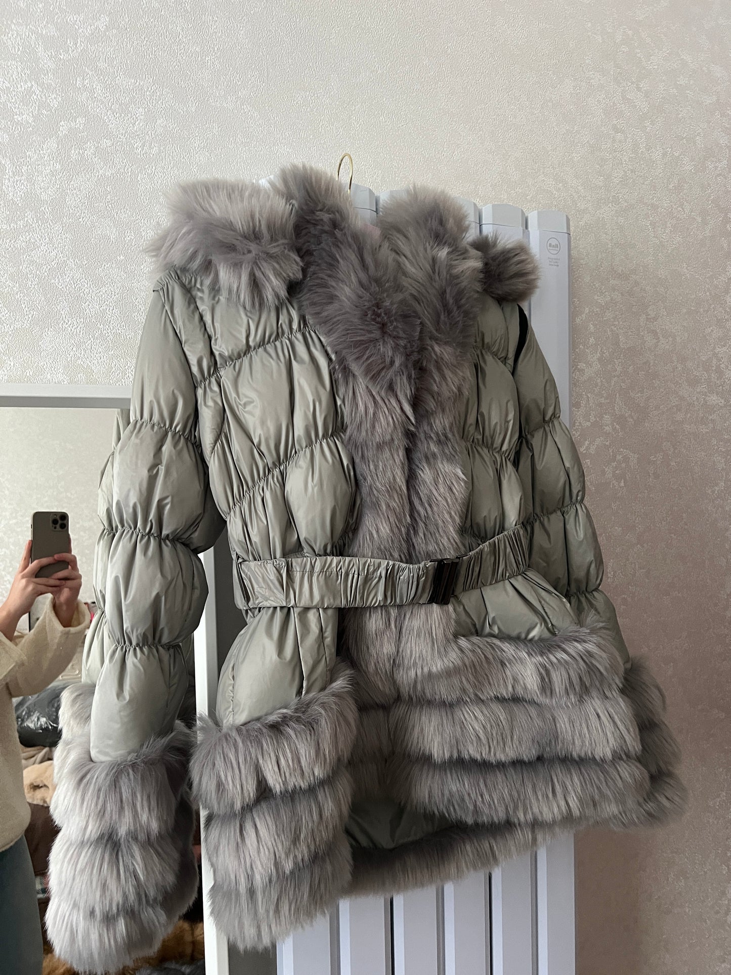 Light Grey Romany Coat Size UK 8-10