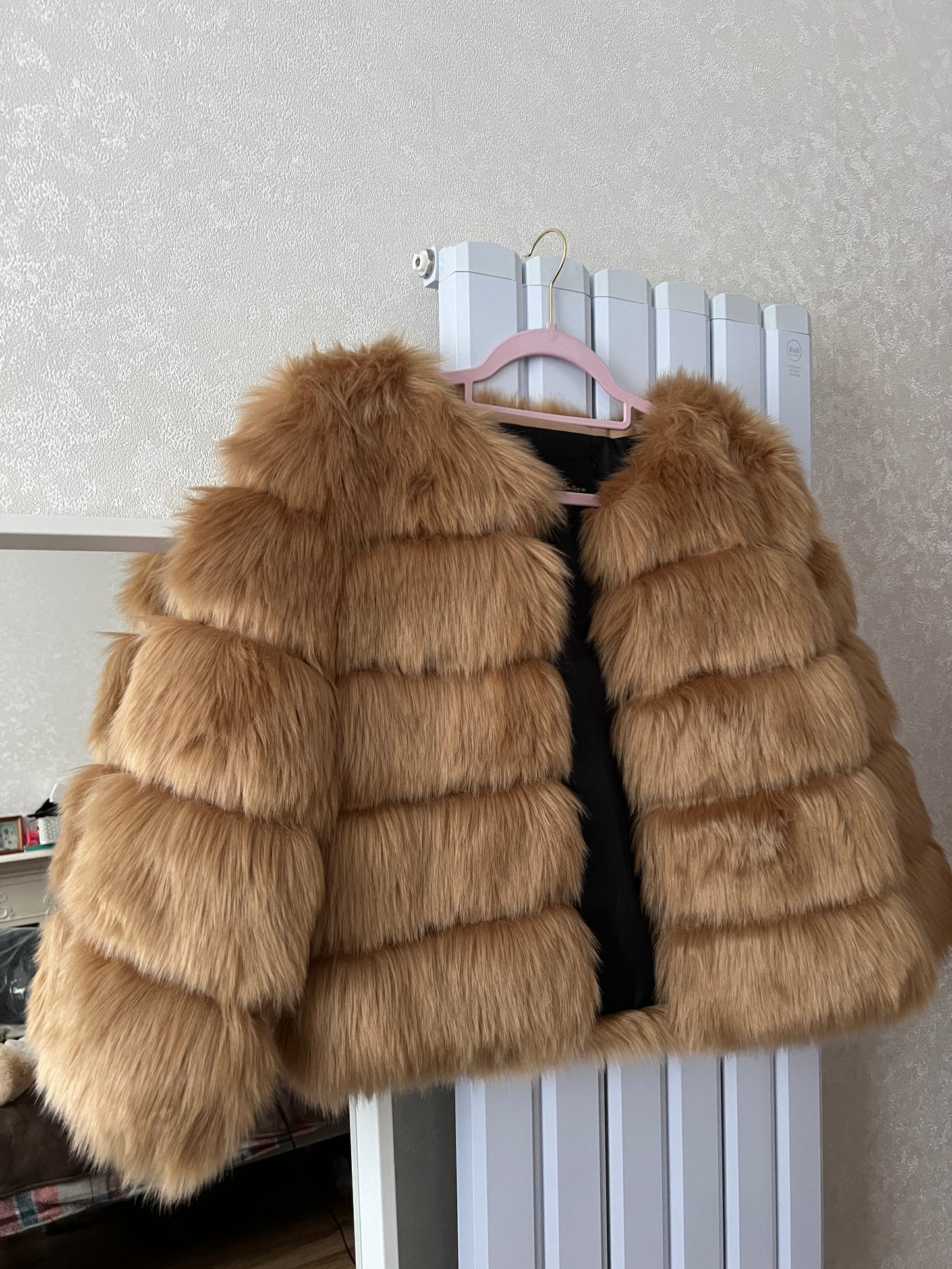 Camel 5-Row Coat Size UK 8-10