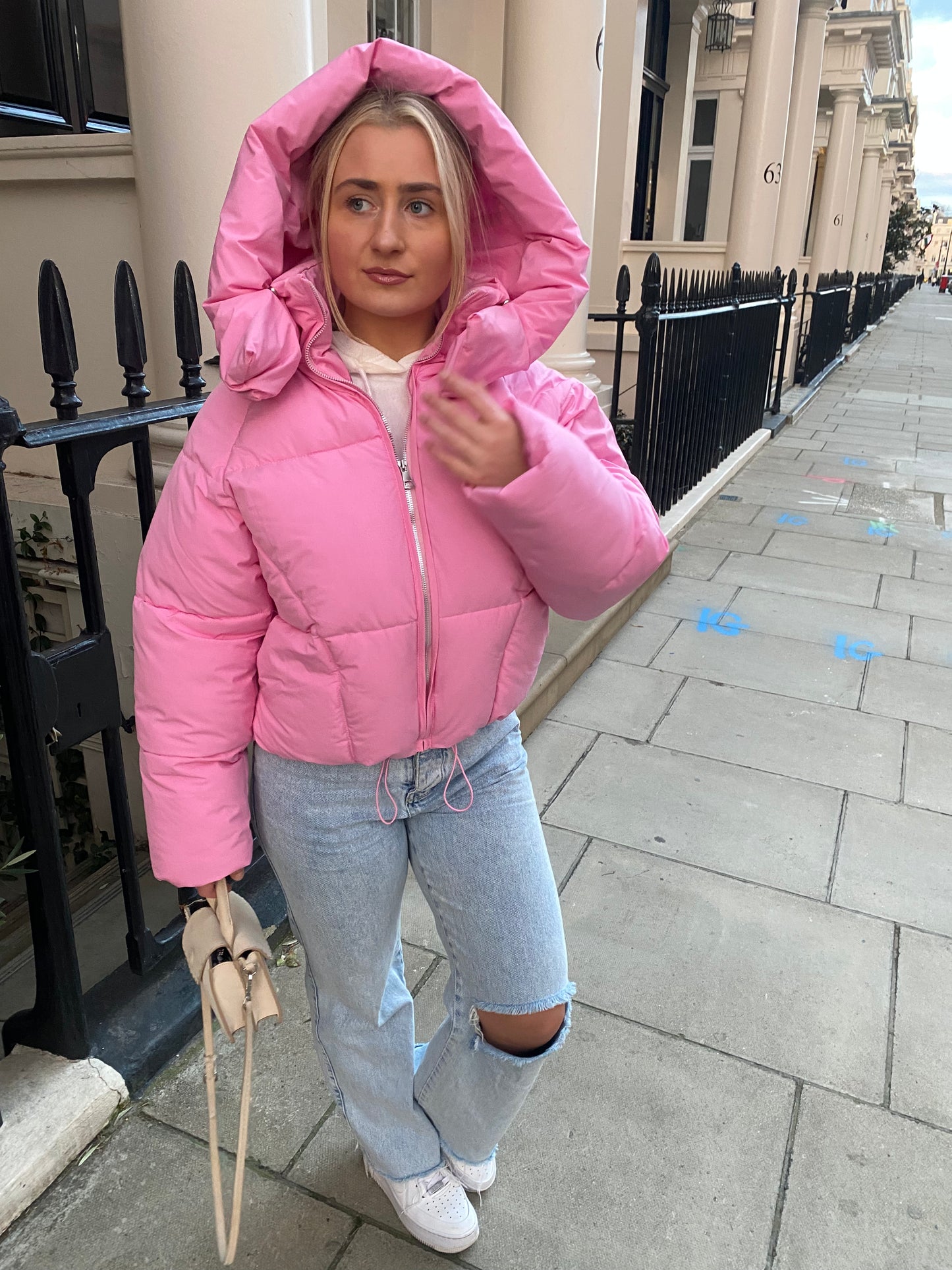 Pink Puffer Coat