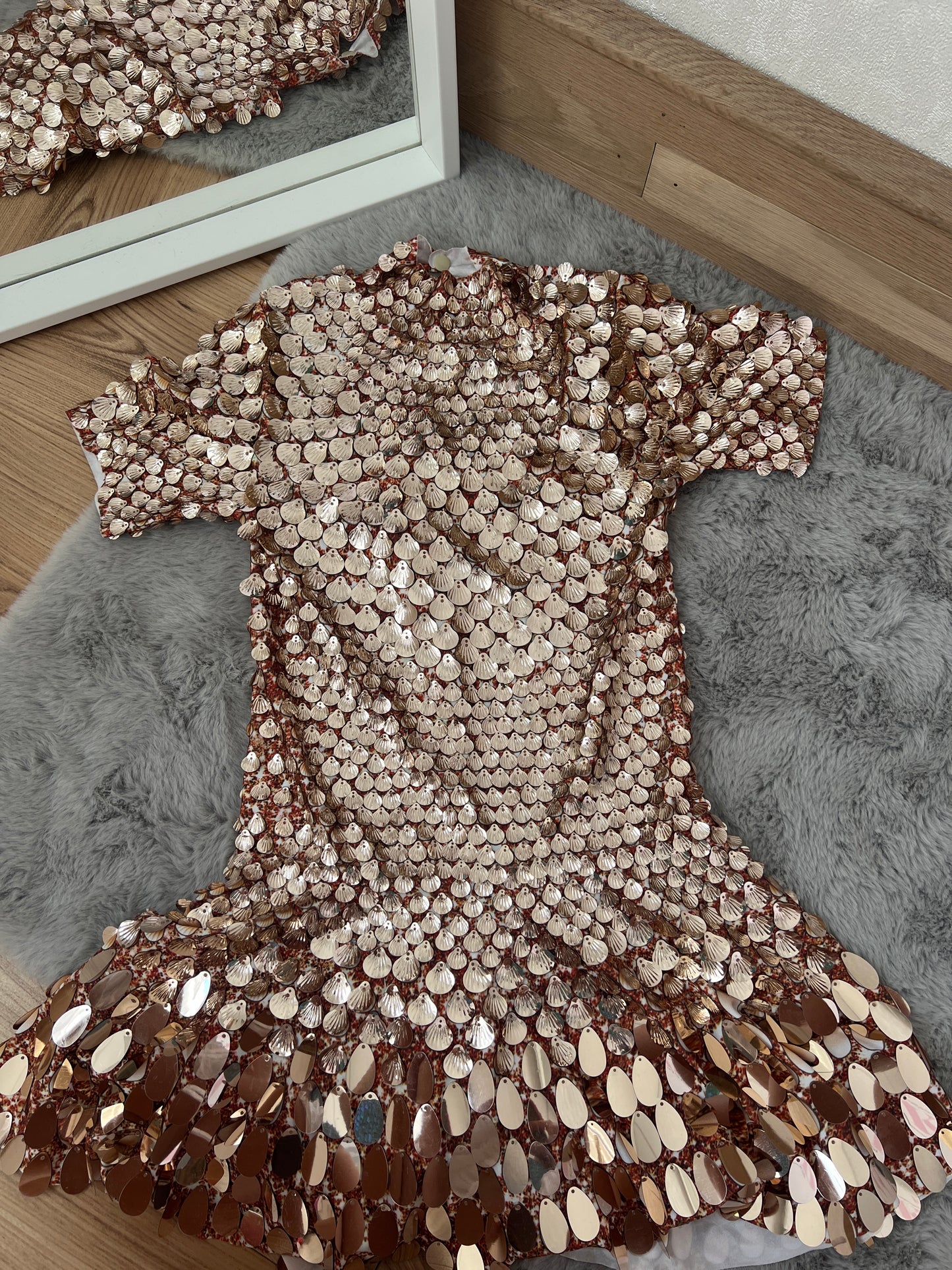 Premium Gold Sequin Dress