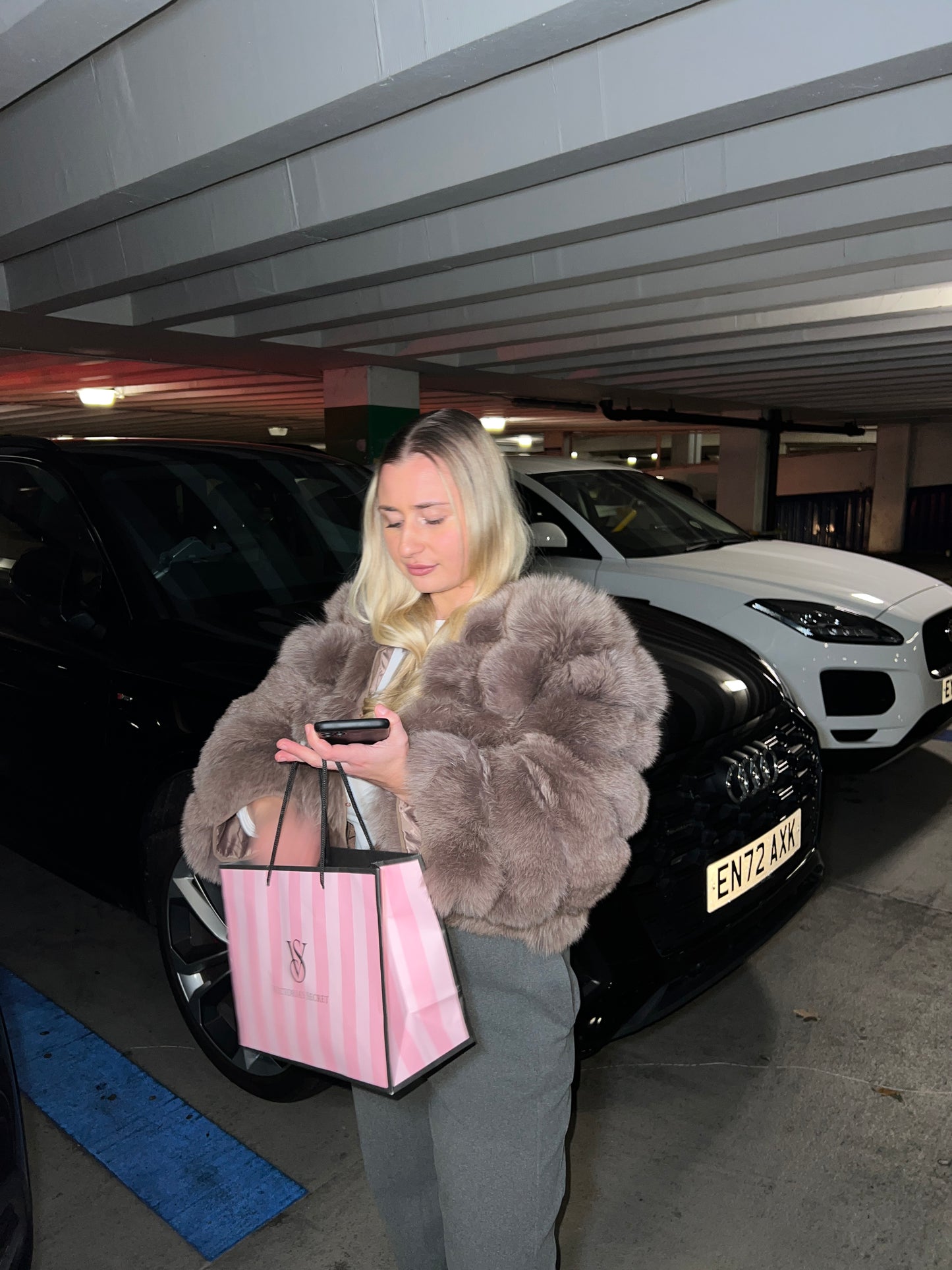 Mocha Premium Fur Coat with Detachable Sleeves