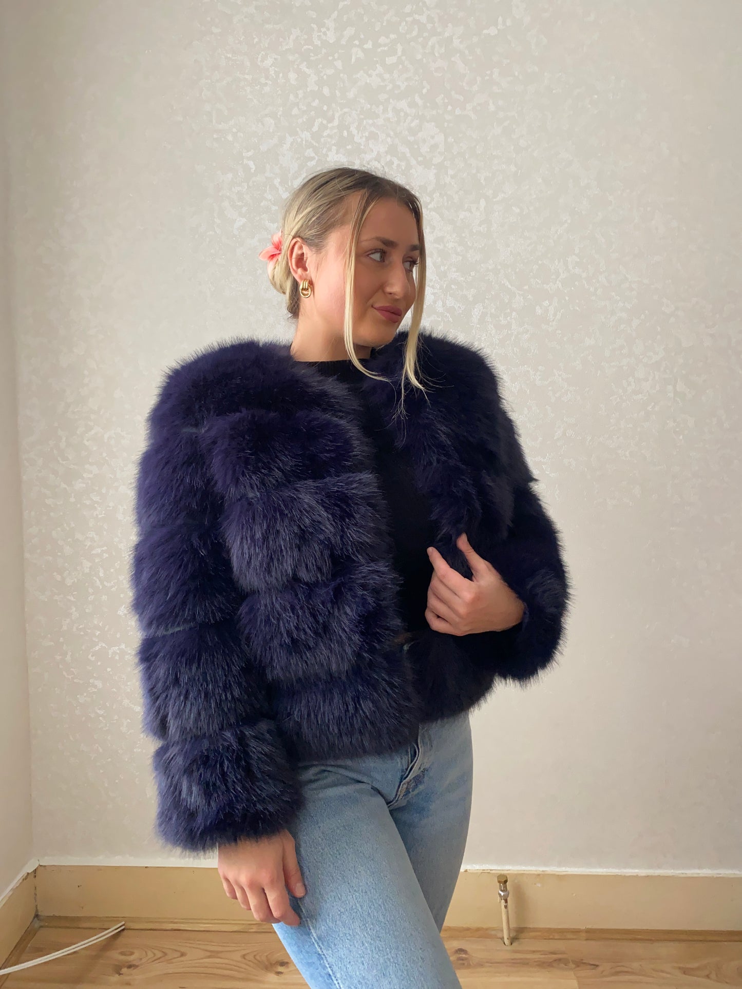 Navy 5-Row Coat