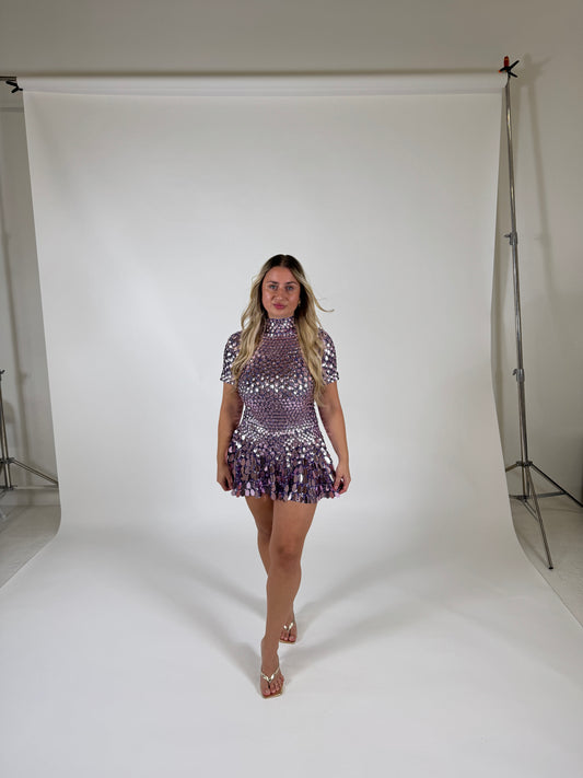 Premium Pink Sequin Dress