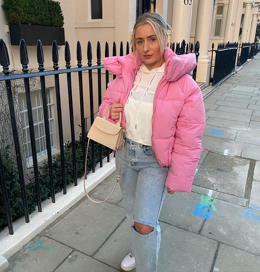 Pink Puffer Coat