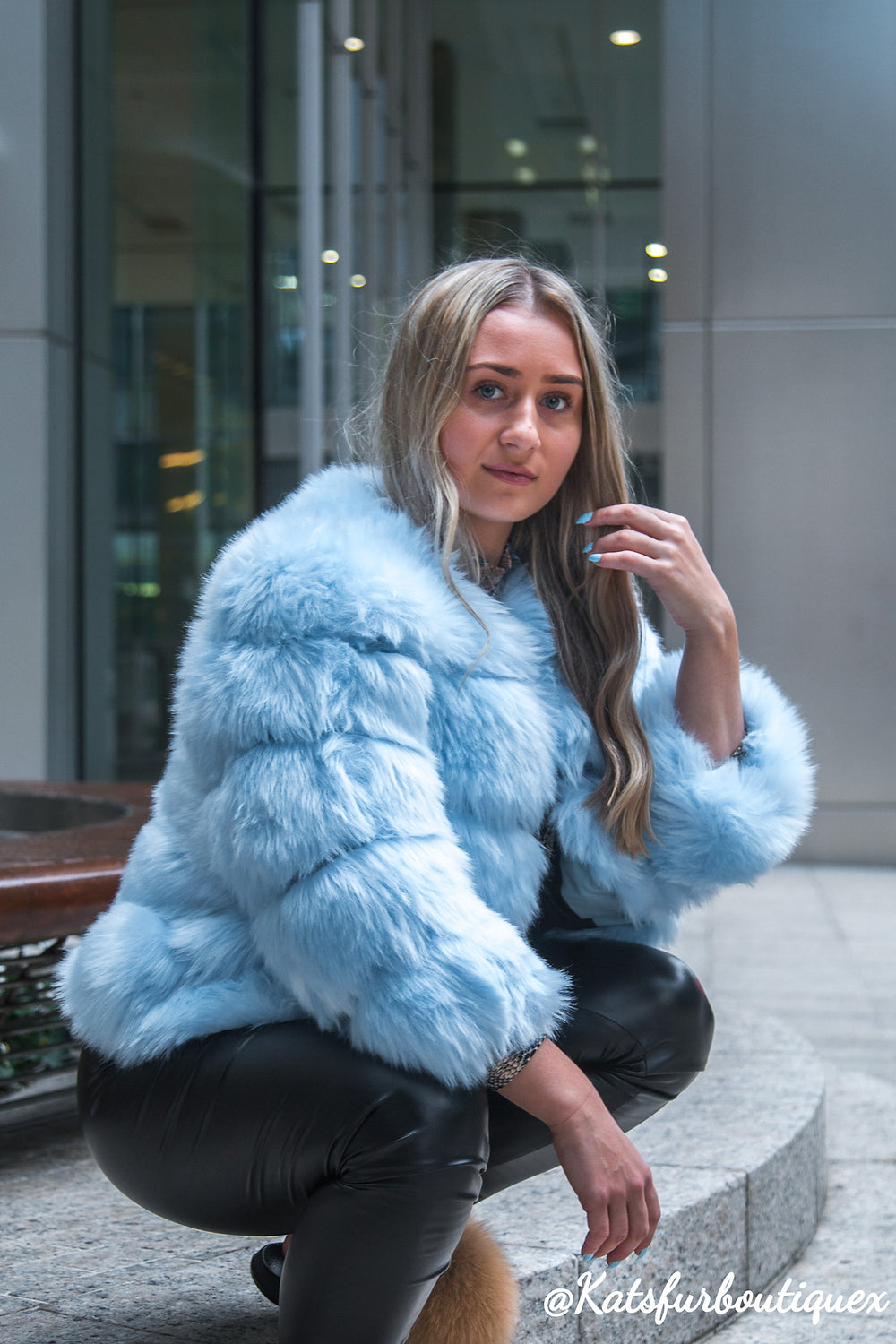 Pastel Blue 5-Row Coat