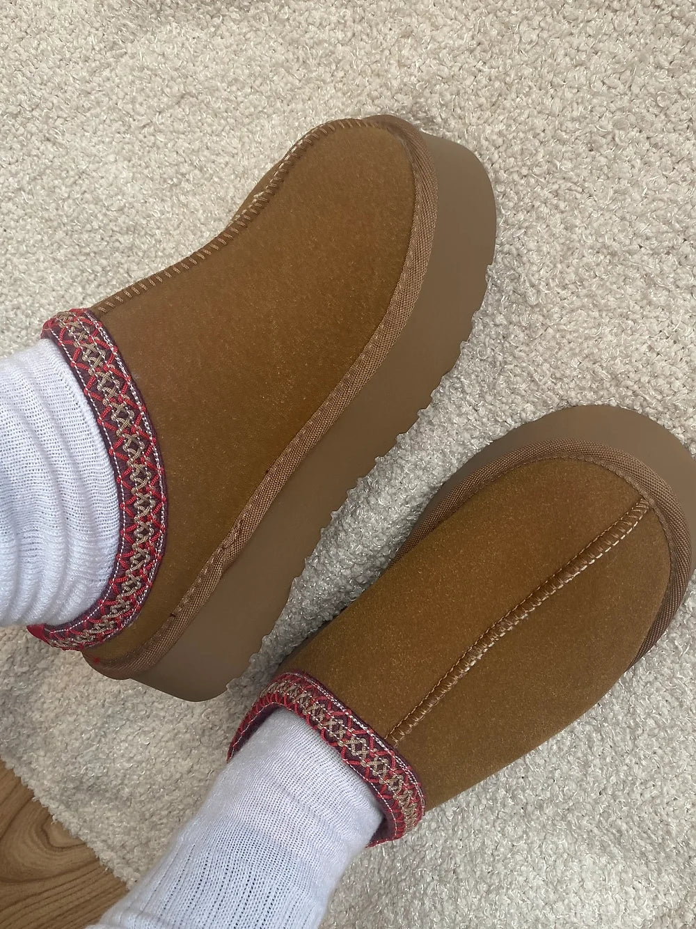 Brown Platform Slipper