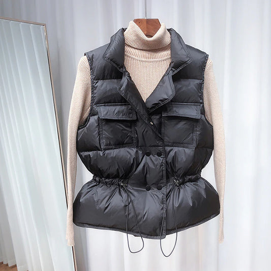 Black Puffer Gilet