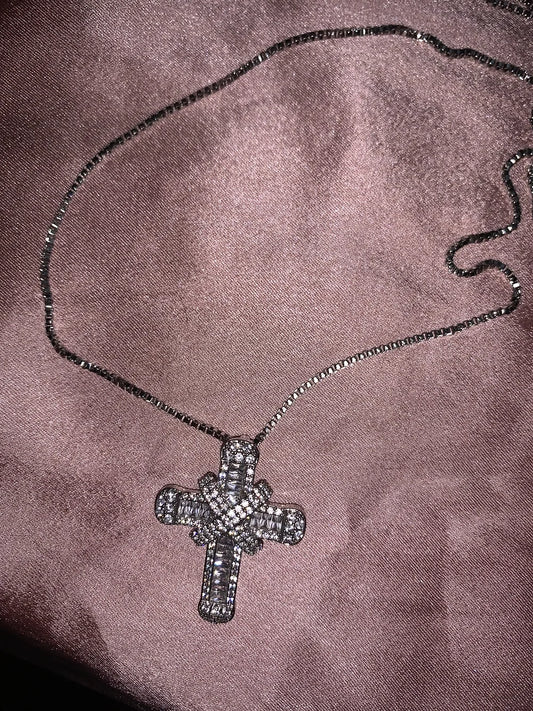 Diamante Silver Cross