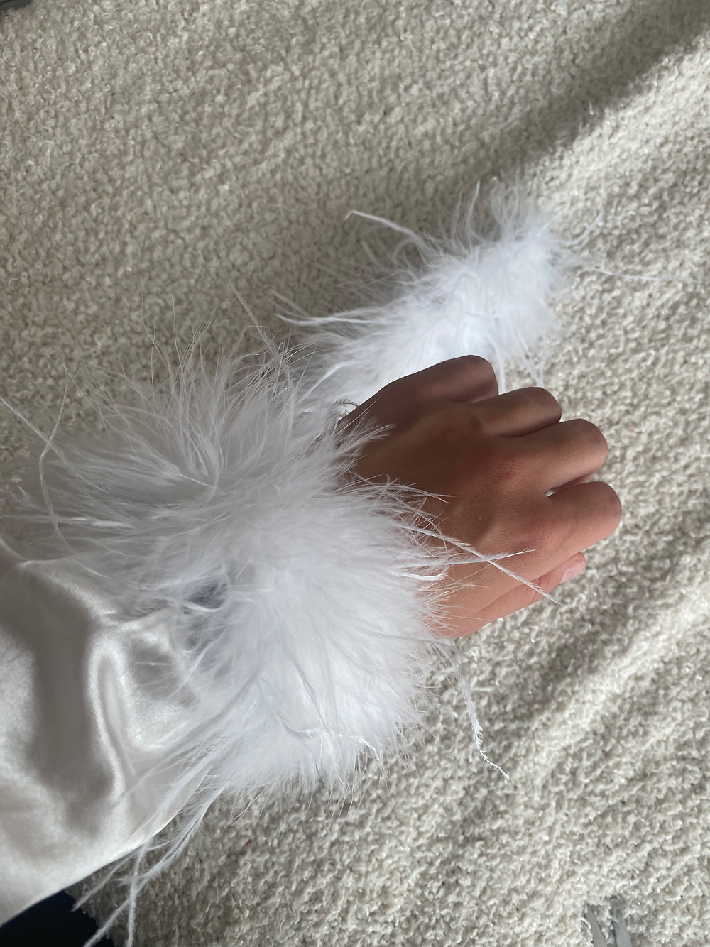 White Feather Cuffs