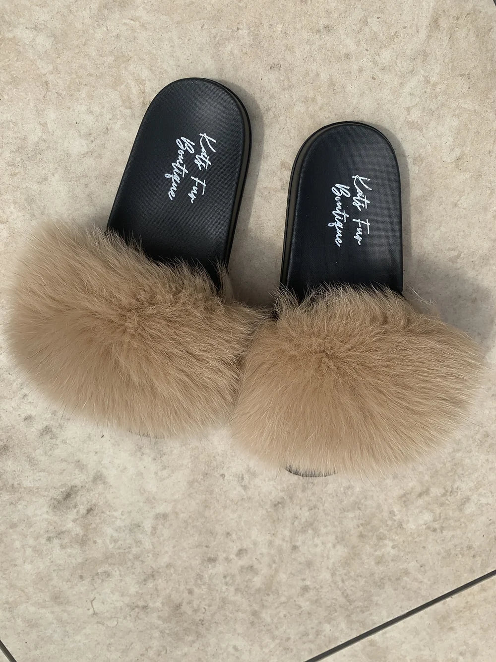 Camel Fur Sliders