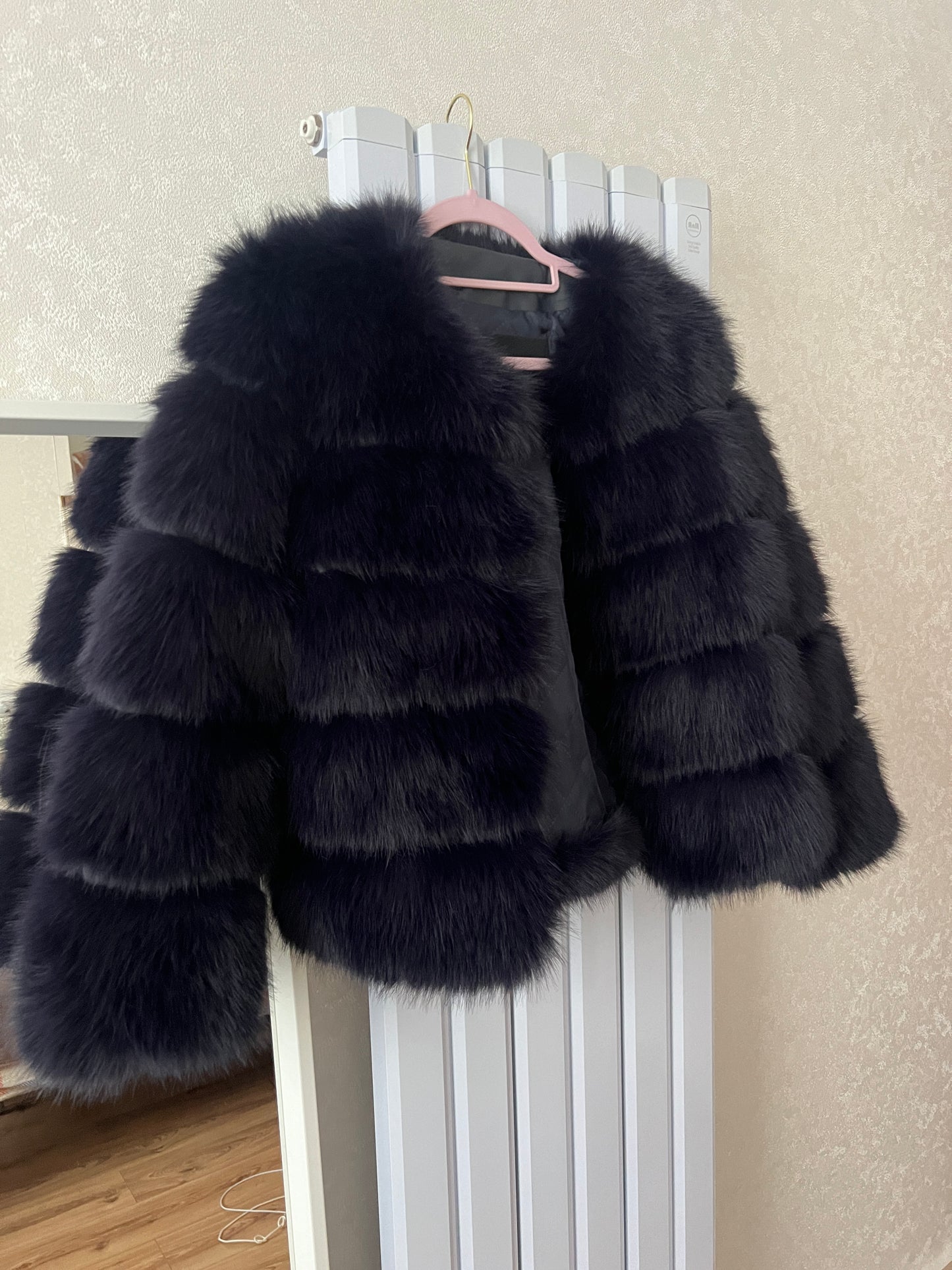 Navy 5-Row Coat Size UK 8-10