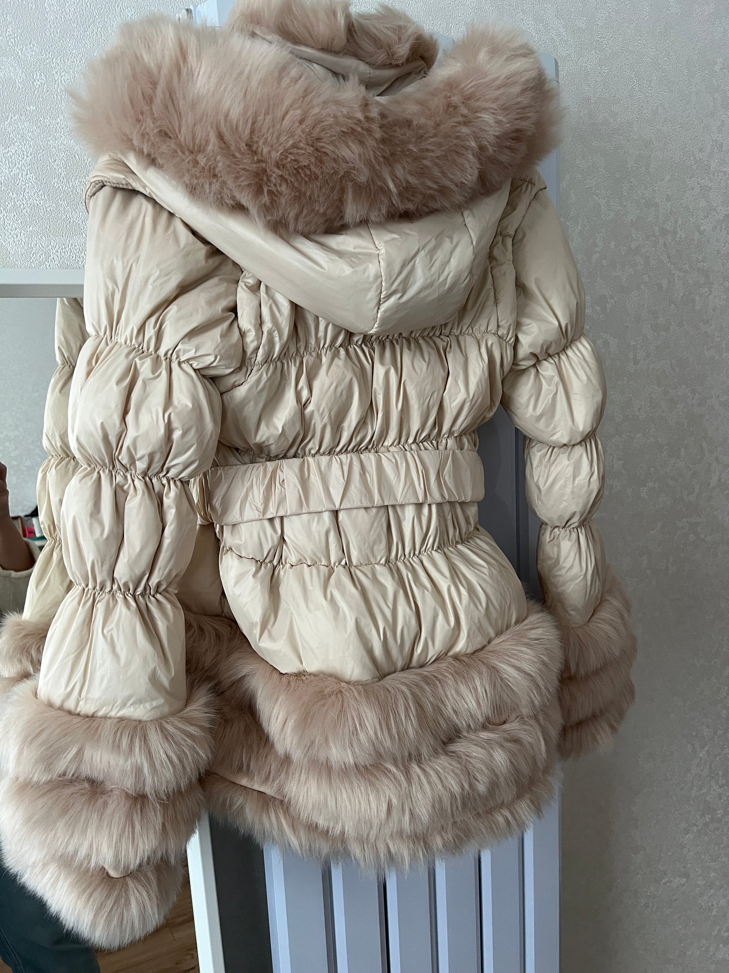 Beige Romany Coat Size UK 8-10