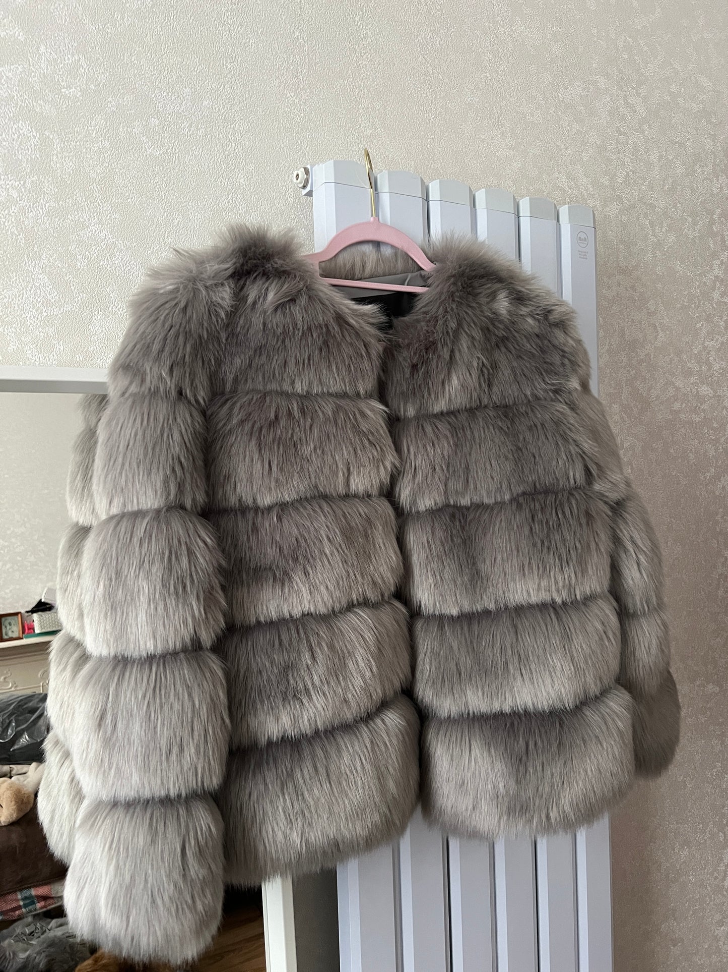 Light Grey 5-Row Coat Size UK Size 14