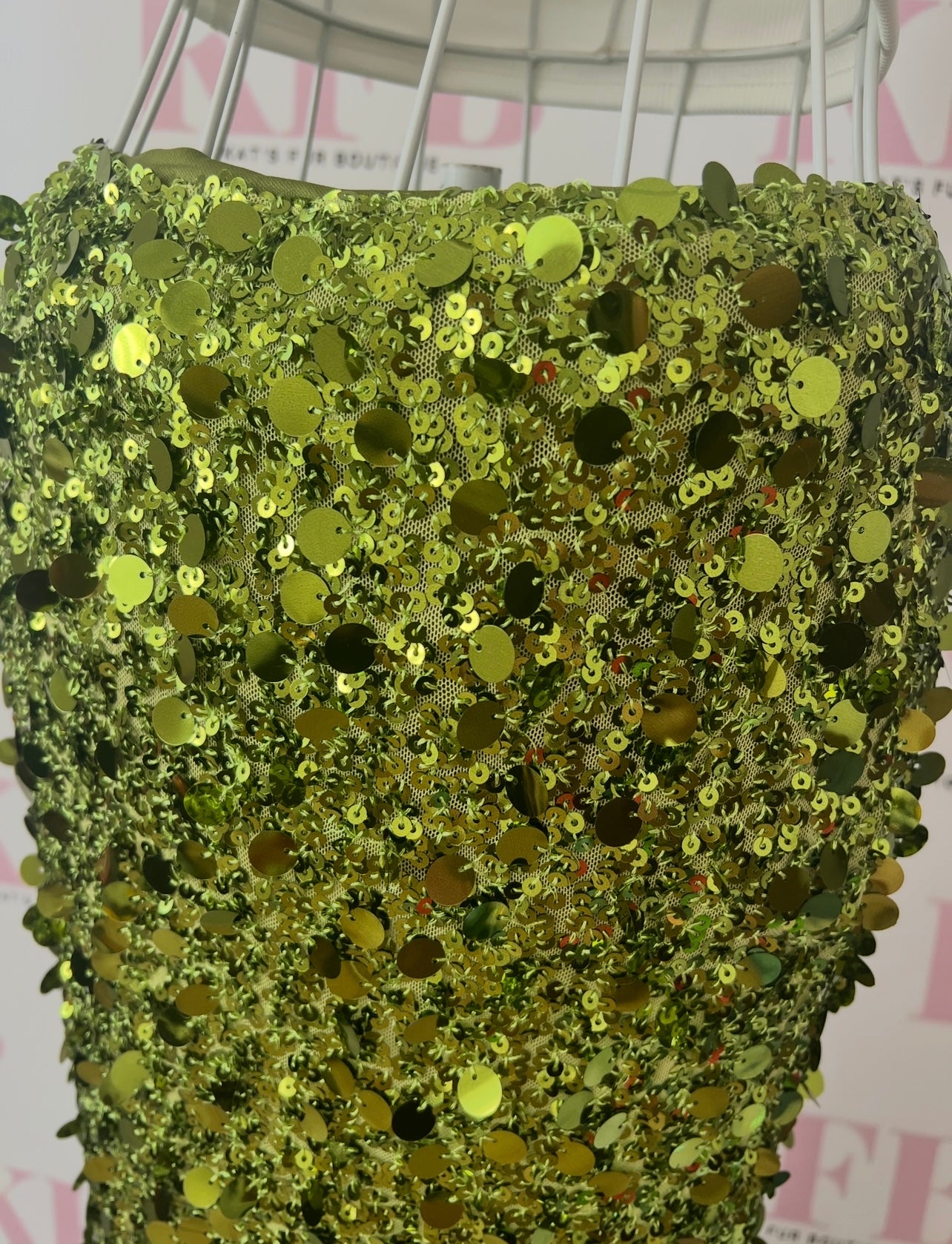 Green Maxi Sequin Skirt