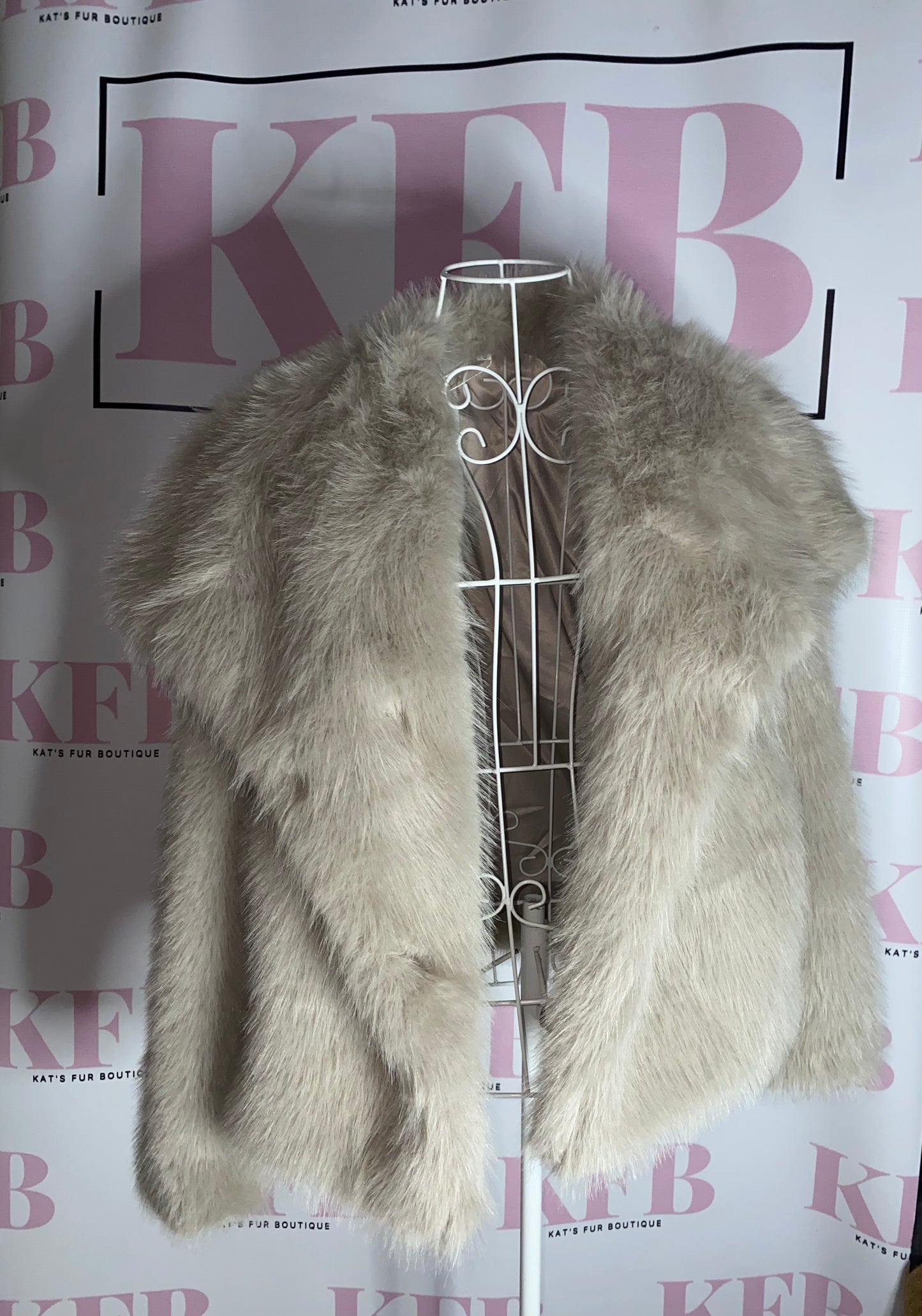 Faux Mink Fur Coat