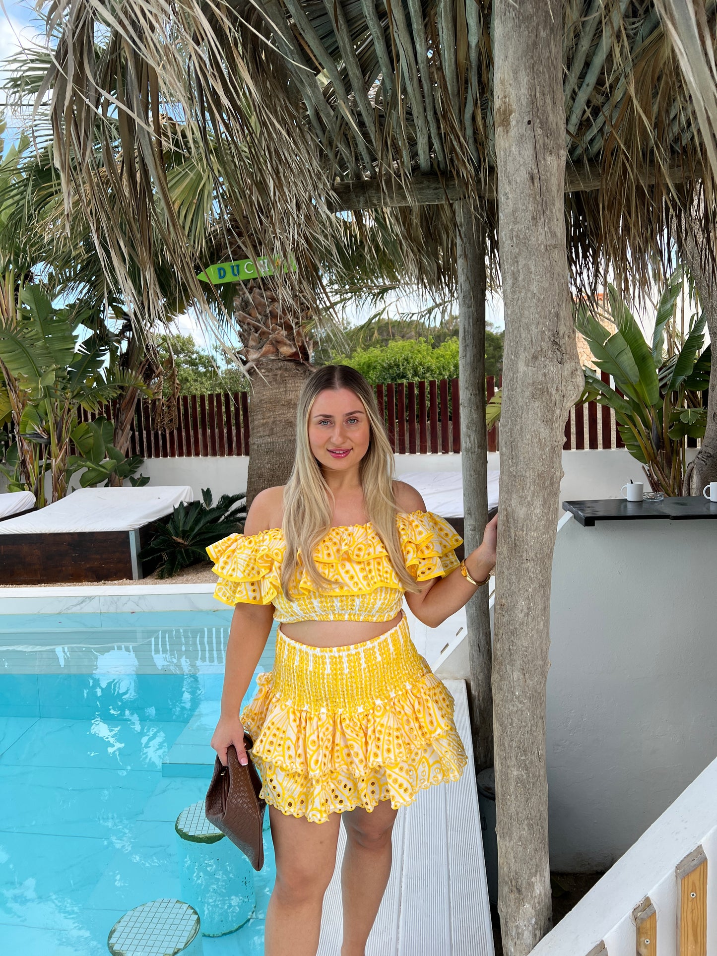 Yellow Rara Skirt Set