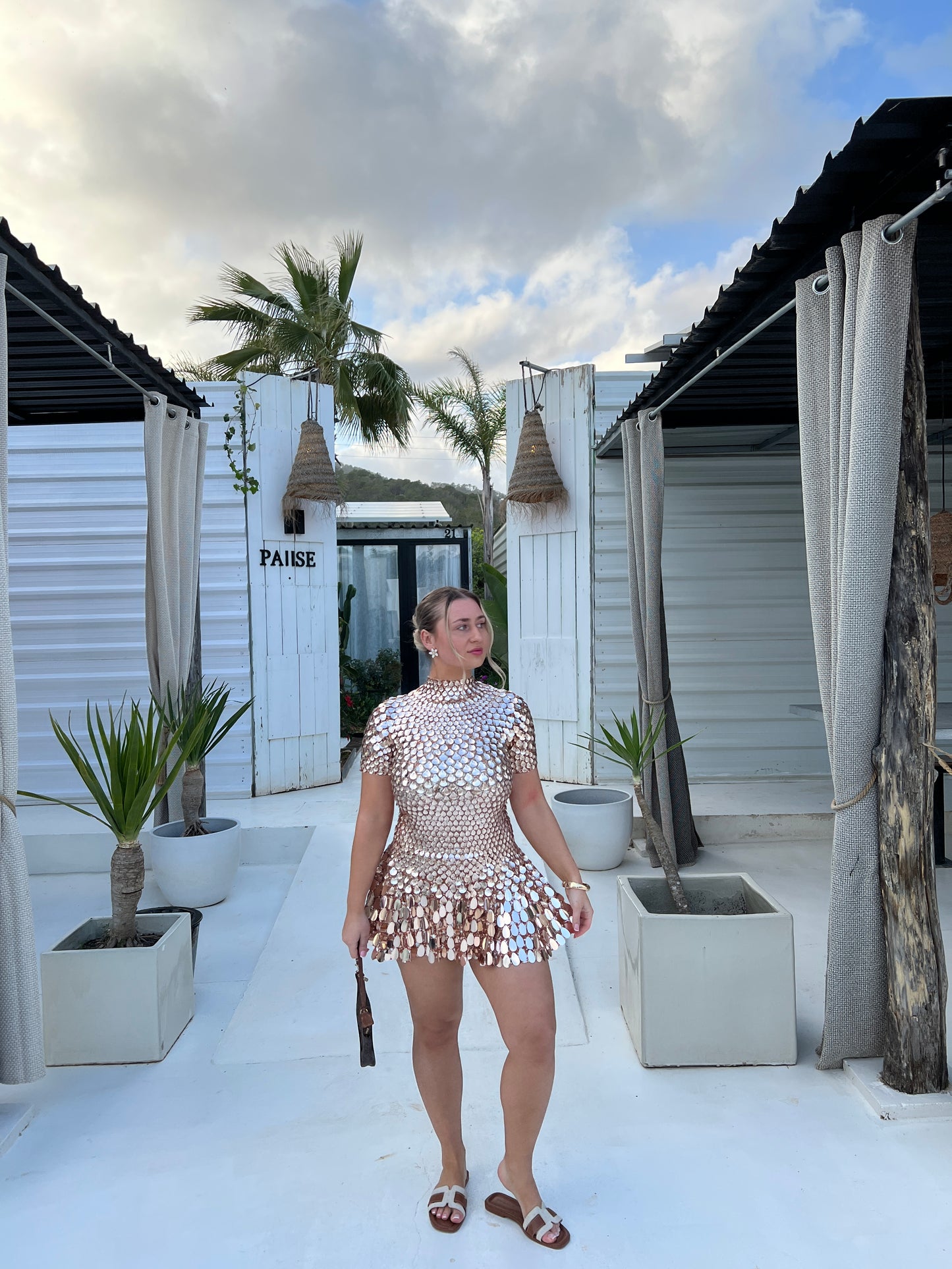 Premium Gold Sequin Dress
