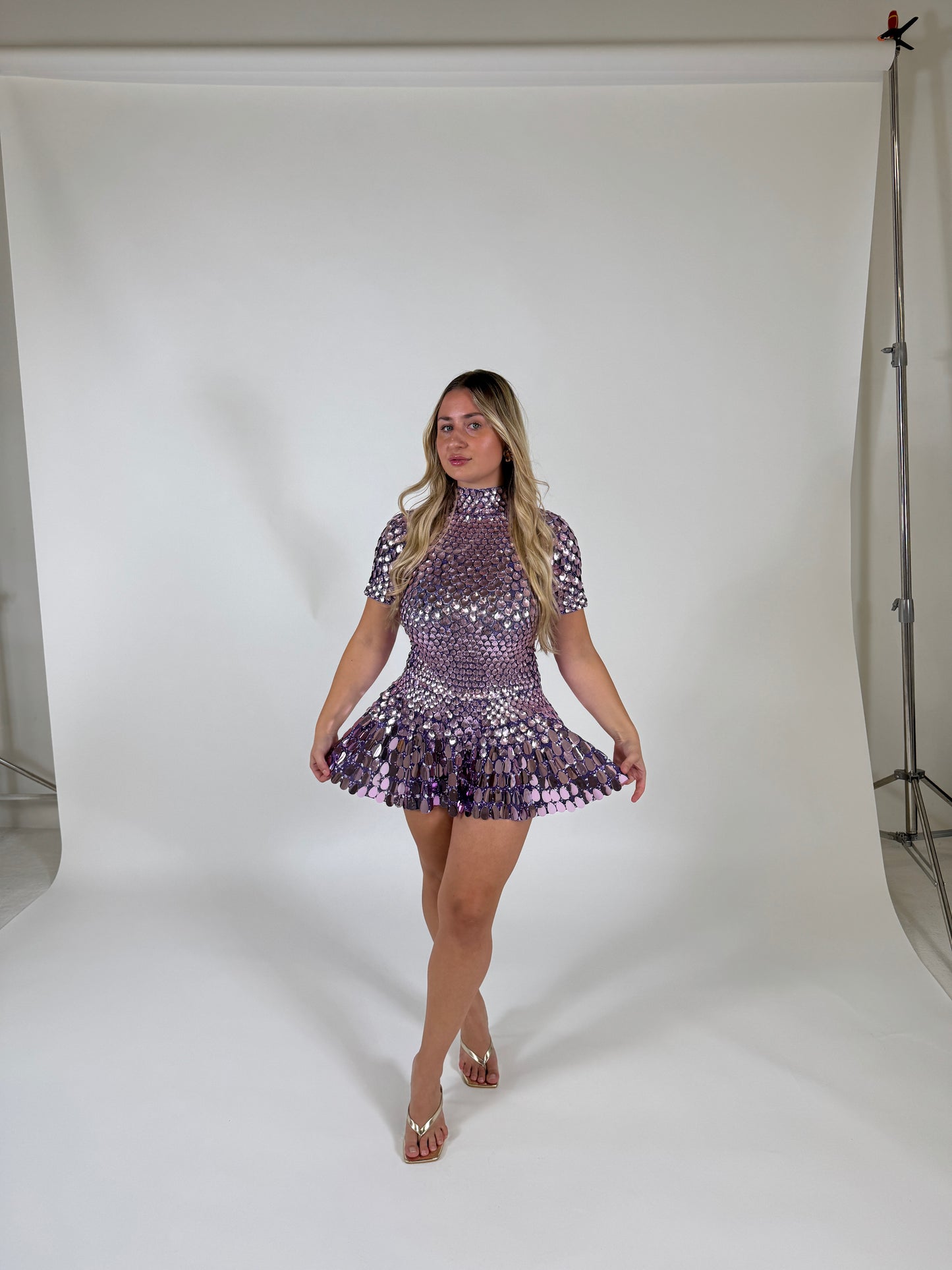 Premium Pink Sequin Dress