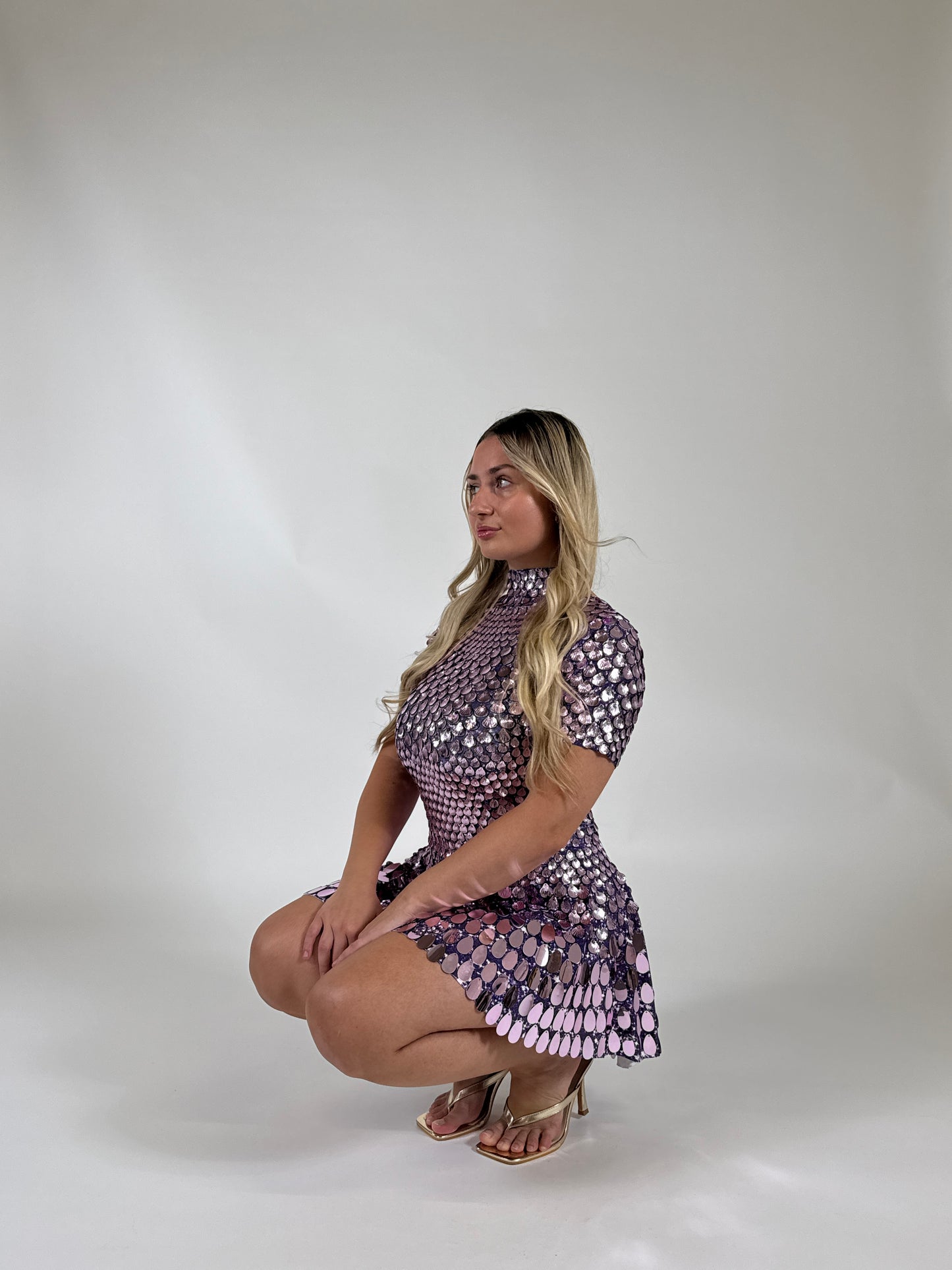 Premium Pink Sequin Dress